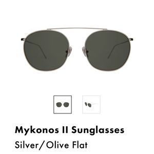 Illesteva Silver Sunglasses - Mykonos II Style